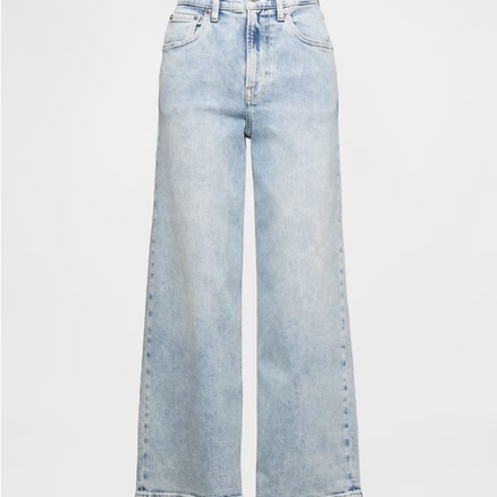 NWT GAP High Rise Wide Leg Stride Ankle Jeans - Petite - Picture 3 of 7